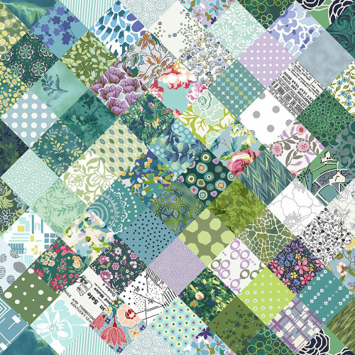 Studio E Fabrics Neighborhood Association Timma Tarr Teal Green Cheater Patch
