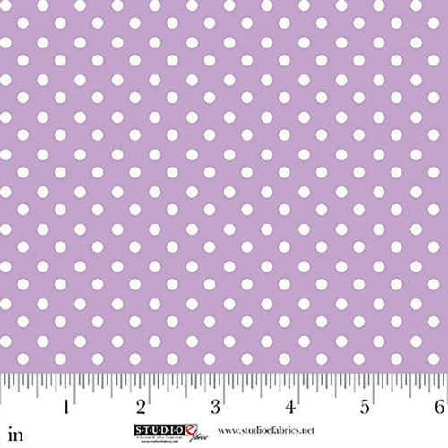 Studio E Fabrics Neighborhood Association Timma Tarr Lilac Purple Polka Dot