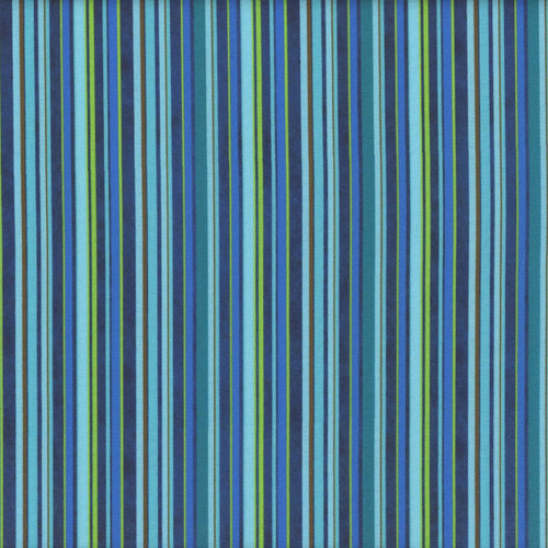 Benartex Fabrics Under the Sea Turquoise Blue Lime Cabana Stripe