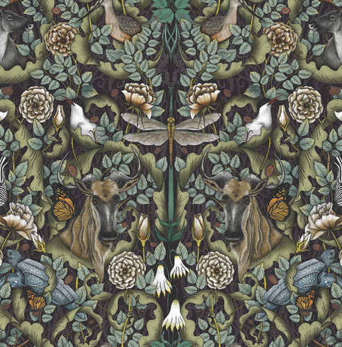 Benartex Fabrics Mythic Forest 108 Inch Wide Quilt Back Multi