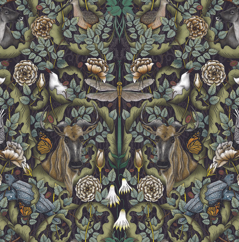 Benartex Fabrics Mythic Forest 108 Inch Wide Quilt Back Multi