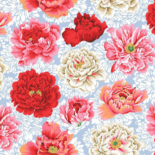Free Spirit Fabrics Kaffe Fassett 108 Inch Wide Quilt Backs Philip Jacobs Brocade Peony Natural