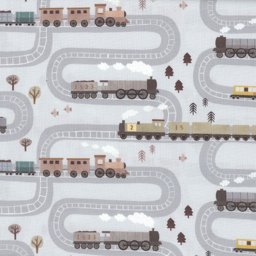 Dear Stella Fabrics Are We There Yet? Paint Love Studio Fog On The Right Track