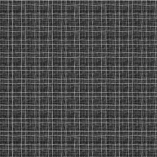 Dear Stella Fabrics Cats in the Laundry Leezaworks Jet Black Checkmate
