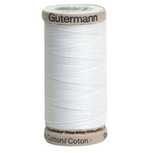 Gutermann Thread Cotton Hand Quilting White 40 Weight 220 Yard Spool