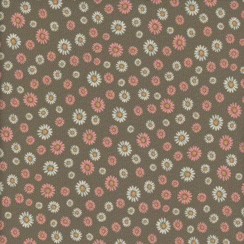 Dear Stella Fabrics Moon Garden Dill Green Flower Power