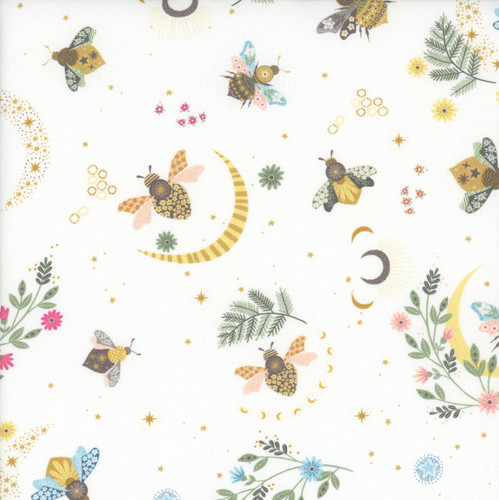 Dear Stella Fabrics Sting Like a Bee White Sting Like A Bee