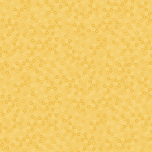 Dear Stella Fabrics Sting Like a Bee Gold Yellow Honeycomb