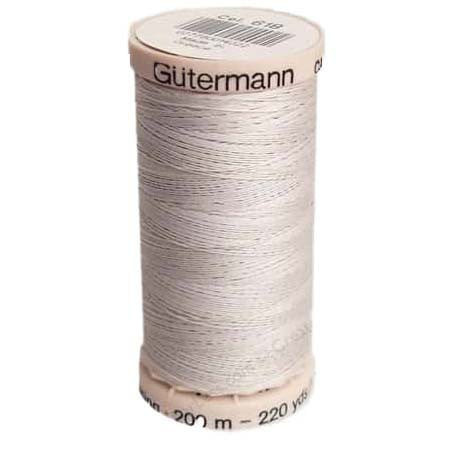 Gutermann Thread 40 Wt Cotton Quilting 618 Tuskegee Gray.  220 yards per spool, sold individually.