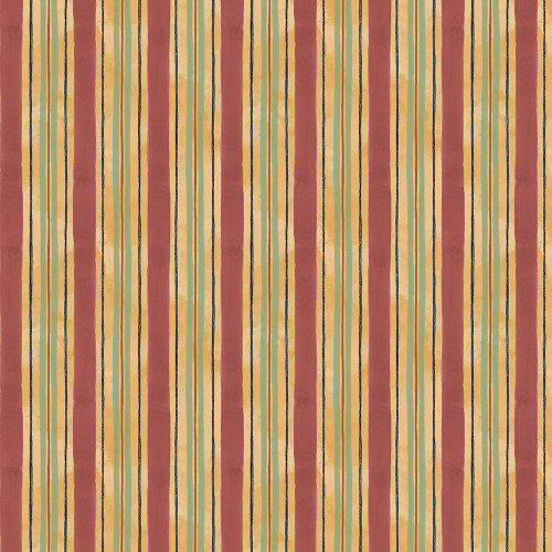 Wilmington Prints Harvest Blooms Beth Grove Stripes Orange Green Red