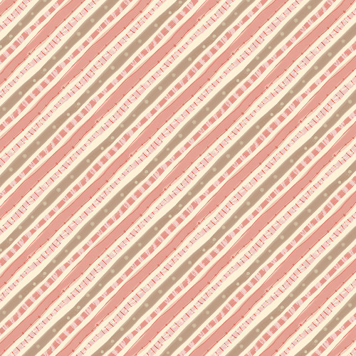 Wilmington Prints Rainbow Dreams Jenny Faw Design Diagonal Stripes Pink