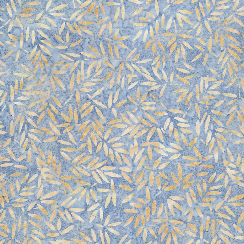 Wilmington Prints Del Mar Wilmington Batiks Bamboo Leaves Blue Orange