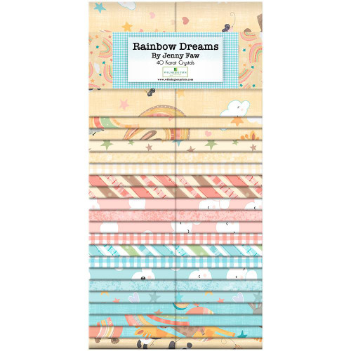Wilmington Prints Rainbow Dreams Jenny Faw Design 40 Karat Fabric Strips