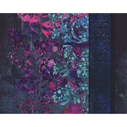 In The Beginning Evanescence by Jason Yenter Purple Floral Border Stripe