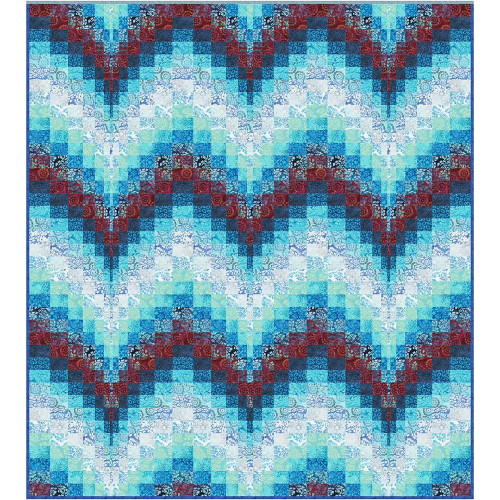Color Ripples Quilt Pattern by Tourmaline and Thyme