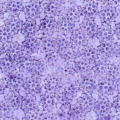 Timeless Treasures Fabrics Plumberry Tonga Batiks Tulip Purple Perennial Floral