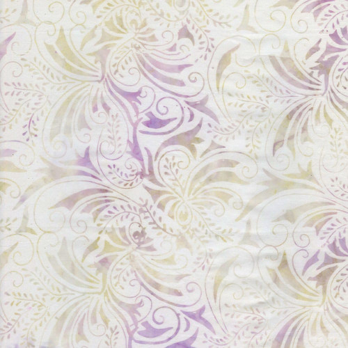 Timeless Treasures Fabrics Plumberry Tonga Batiks Orchid Cream Purple Victorian Swirls