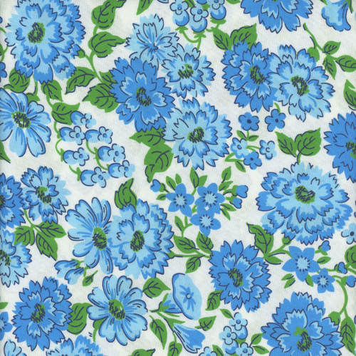 Windham Fabrics Whistler Studios Merry-Go-Round Blue Blooming Meadow