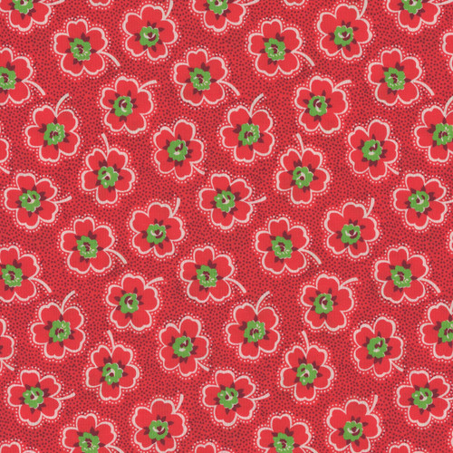 Windham Fabrics Whistler Studios Merry-Go-Round Red Ditzy Dotted Floral