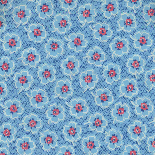 Windham Fabrics Whistler Studios Merry-Go-Round Blue Ditzy Dotted Floral
