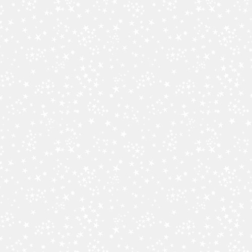 Dear Stella Designs Fabrics Monochrome White Starry Night White on White