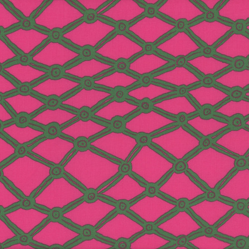 Kaffe Fassett Collective for FreeSpirit Fabrics February 2026 by Brandon Mably Nets Pink