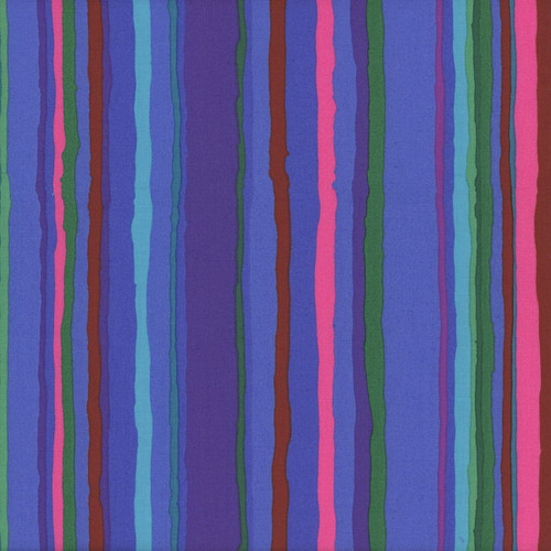 Kaffe Fassett Collective for FreeSpirit Fabrics February 2026 by Kaffe Fassett Echo Stripe Blue
