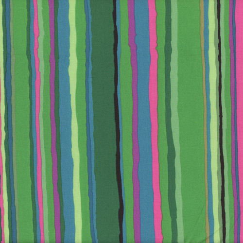 Kaffe Fassett Collective for FreeSpirit Fabrics February 2026 by Kaffe Fassett Echo Stripe Green