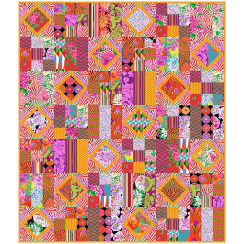 Kaffe Fassett Collective for FreeSpirit Fabrics February 2026 Freeze Frame Warm Quilt Kit