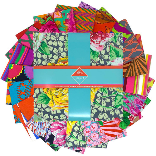 Kaffe Fassett Collective for FreeSpirit Fabrics February 2026 10 inch Charm Pack Warm 42pcs