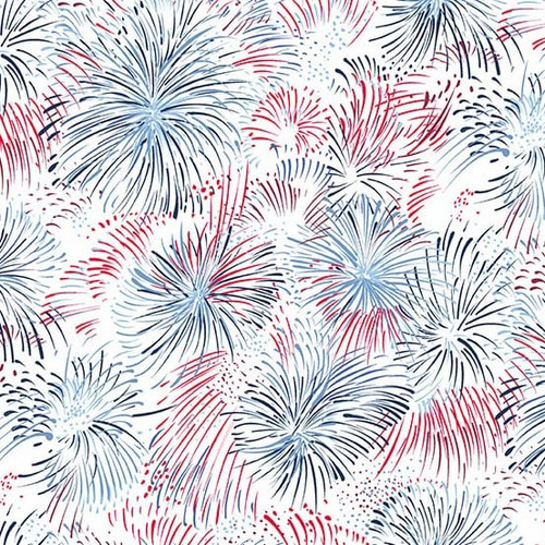 Andover Fabrics Americana by Andover Fabrics Firework White