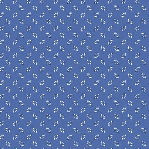 Andover Fabrics Americana by Andover Fabrics Circle Star Blue