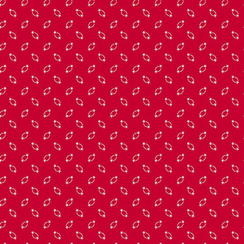 Andover Fabrics Americana by Andover Fabrics Circle Star Red