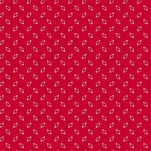 Andover Fabrics Americana by Andover Fabrics Circle Star Red