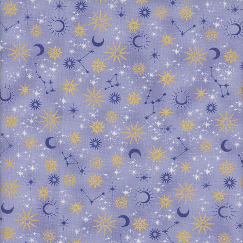 Andover Fabrics Charmed by Makower UK Galaxy Blue