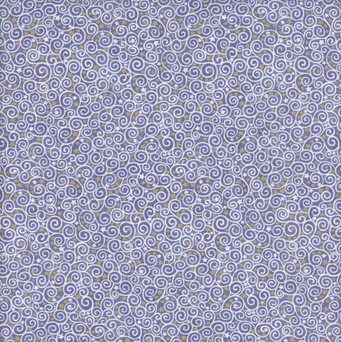 Andover Fabrics Charmed by Makower UK Scroll Blue