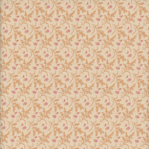 Andover Fabrics Laundry Line by Laundry Basket Quilts Hayfield Cream Hayfield Cream Orange