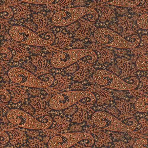 Andover Fabrics Nightfall by Andover Fabrics Paisley Black