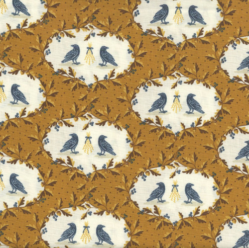 Andover Fabrics Oakleigh by Judy Jarvi American Crow Butternut