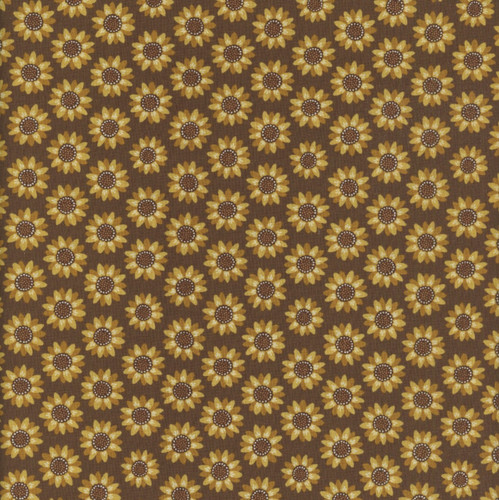 Andover Fabrics Oakleigh by Judy Jarvi Sunflower Coffee