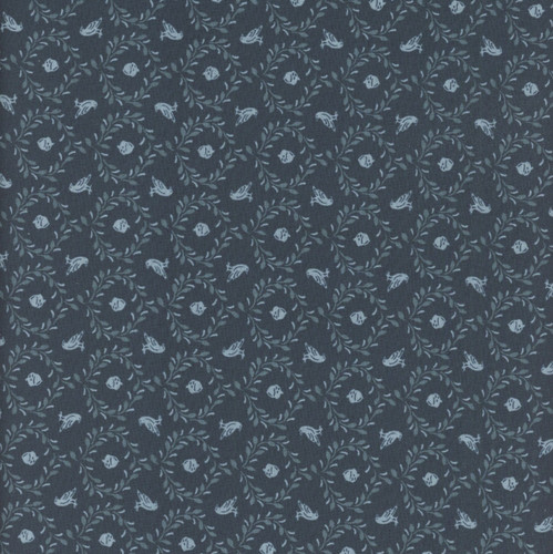 Andover Fabrics Oakleigh by Judy Jarvi Acorn and Crow Midnight