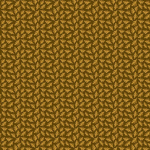 Andover Fabrics Oakleigh by Judy Jarvi Oak Leaves Coffee