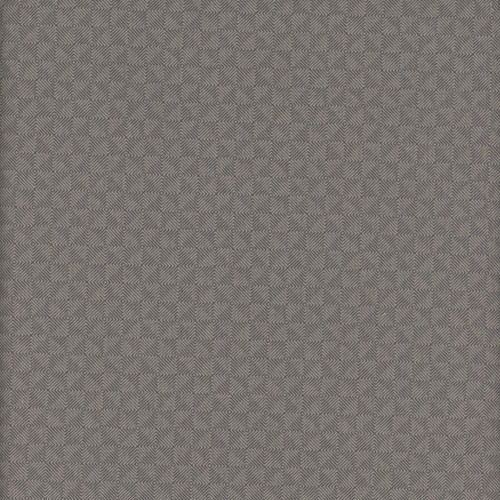 Andover Fabrics Square Dance by Laundry Basket Quilts Square Dance Charcoal, close-up of fabric featuring a geometric pattern of small diamonds and squares in shades of gray and black.