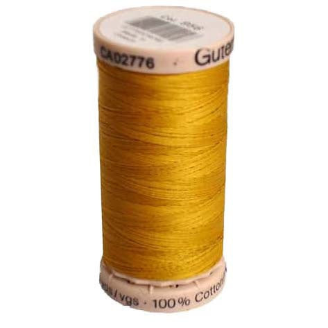 Gutermann Thread 40 Wt Cotton Quilting 758 Yellow.  220 yards per spool, sold individually.