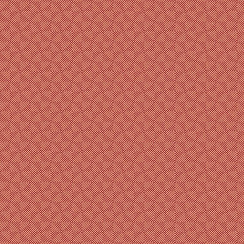 Andover Fabrics Square Dance by Laundry Basket Quilts Square Dance Flamingo, a red fabric with a geometric diamond pattern.