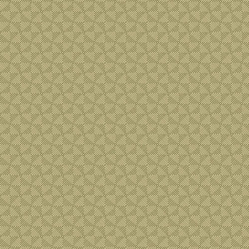 Andover Fabrics Square Dance by Laundry Basket Quilts Square Dance Sage Brush, fabric with a geometric diamond pattern in green and beige colors.