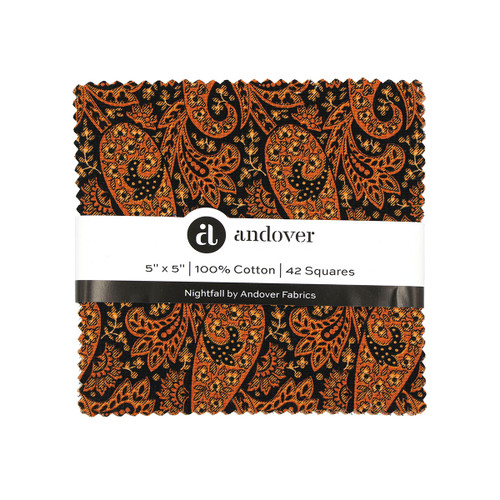 Andover Fabrics Nightfall Charm Squares Five Inch