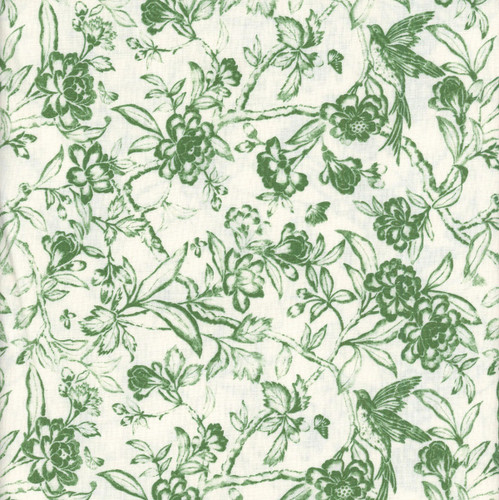 FreeSpirit Fabrics Art of the Garden by Sanderson Tattershall Leaf Green