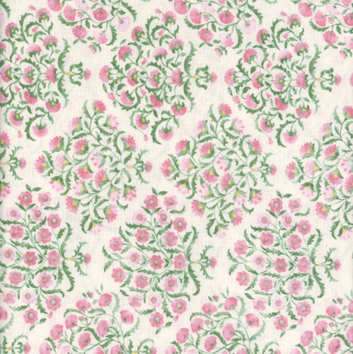 FreeSpirit Fabrics Art of the Garden by Sanderson SM Ottoman Flowers Pink