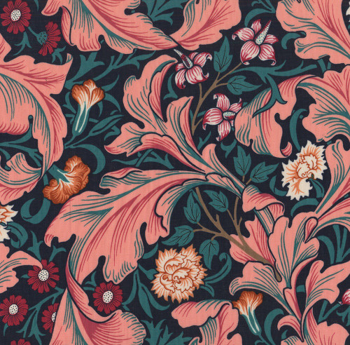 FreeSpirit Fabrics Bedford Park Cotton Lawn by William Morris Leicester Teal